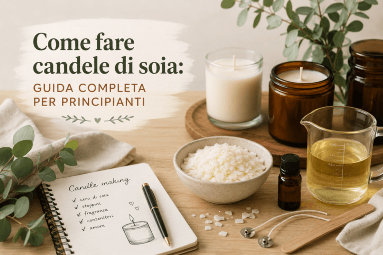 Come fare candele di soia: guida completa per principianti