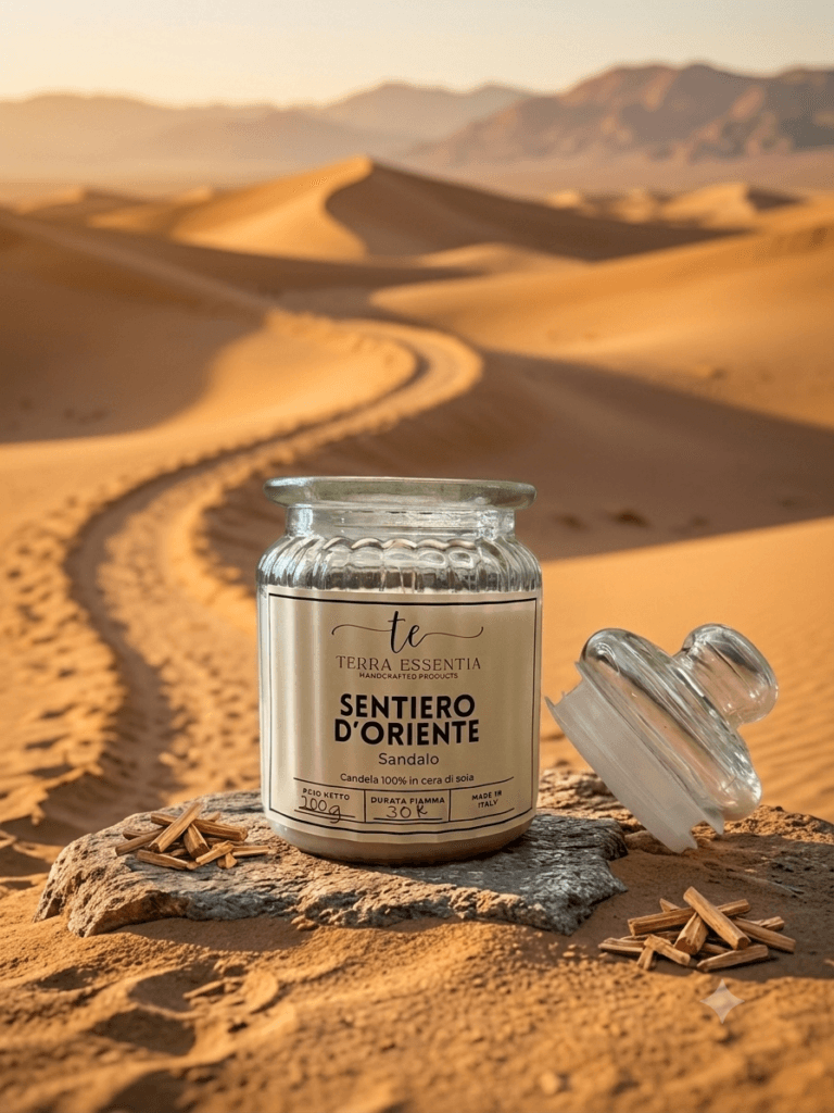 Candela al Sandalo - Sentiero d'Oriente 200g