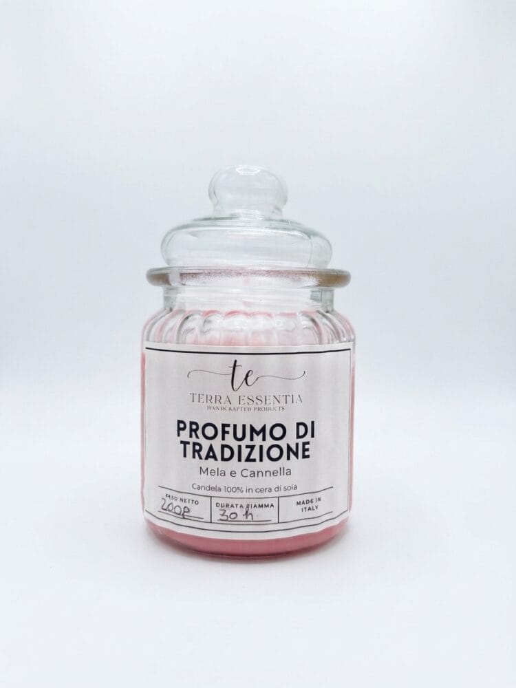 Profumo di Tradizione – Candela Mela e Cannella in Cera di Soia - immagine 2